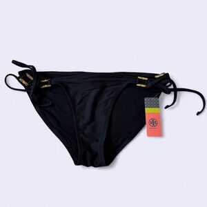 Tory Burch Swim String Bikini Bottom - Black - XS